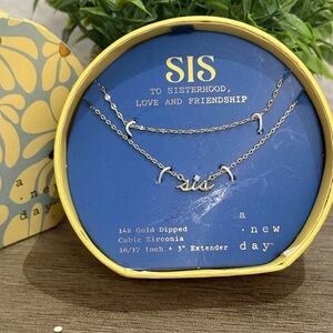 a new day Gold Dipped Sisterhood Necklace